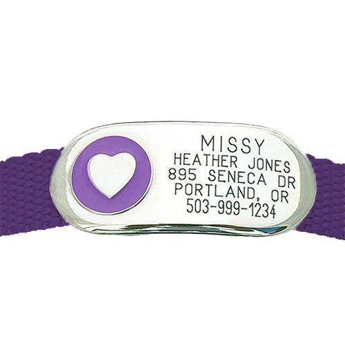 Jewelry Collar Tag - Heart, - Lucky Pet